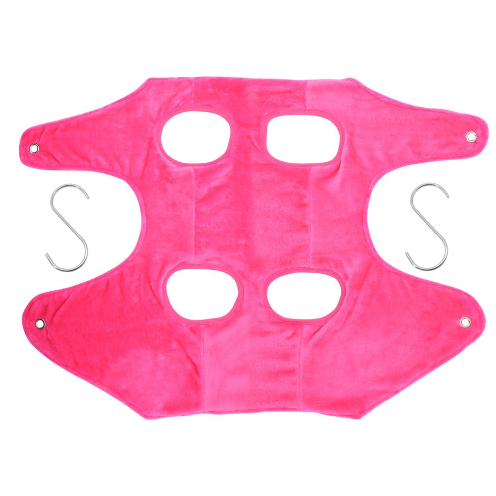 Pink dog hammock on a white background